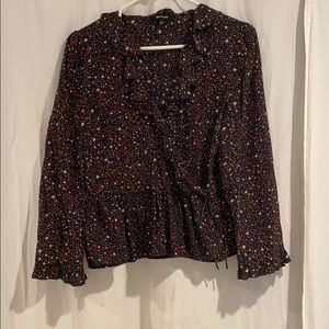 Madewell wrap front top